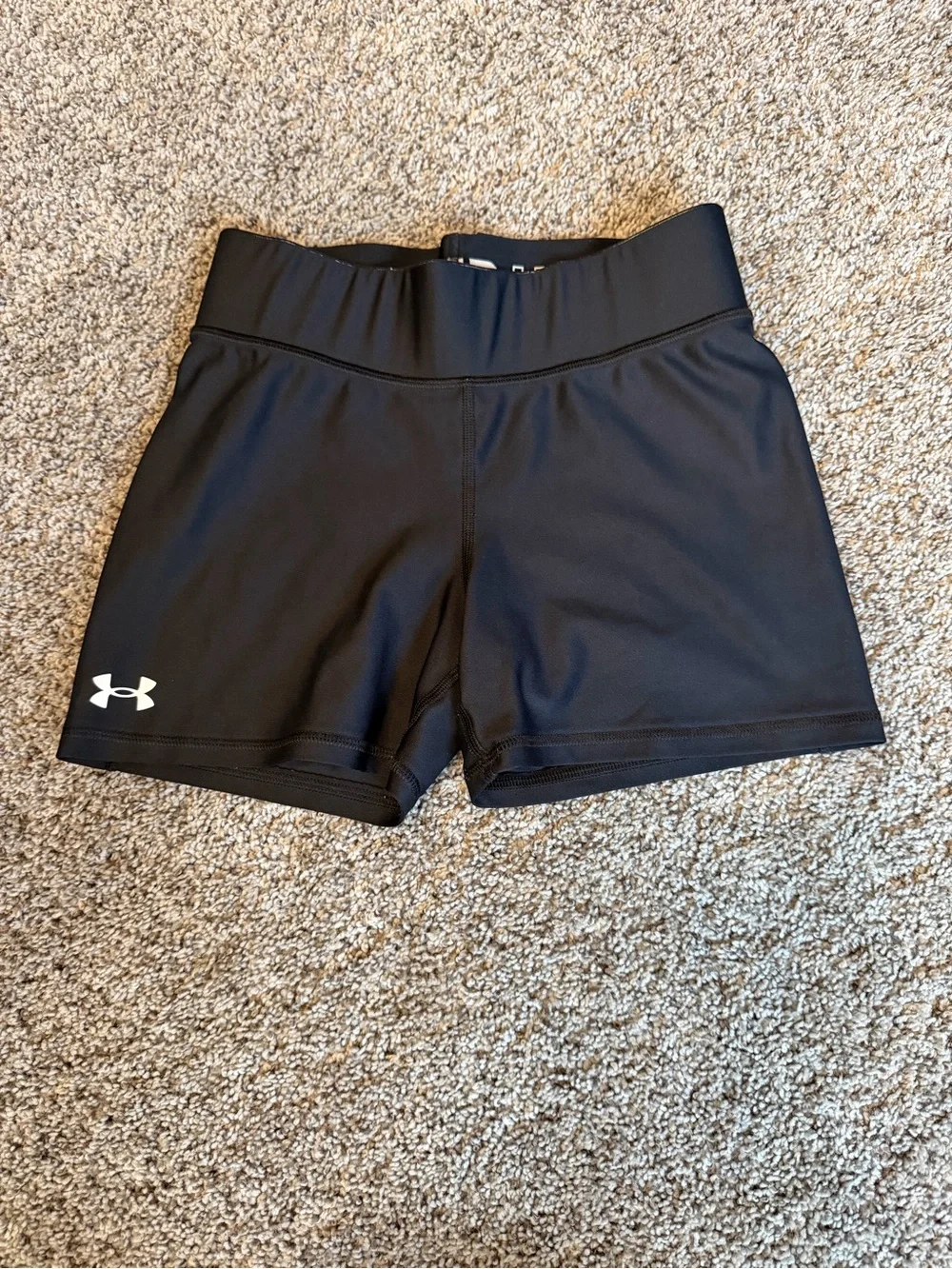 Under Armour Black Athletic Performance Shorts with Logo